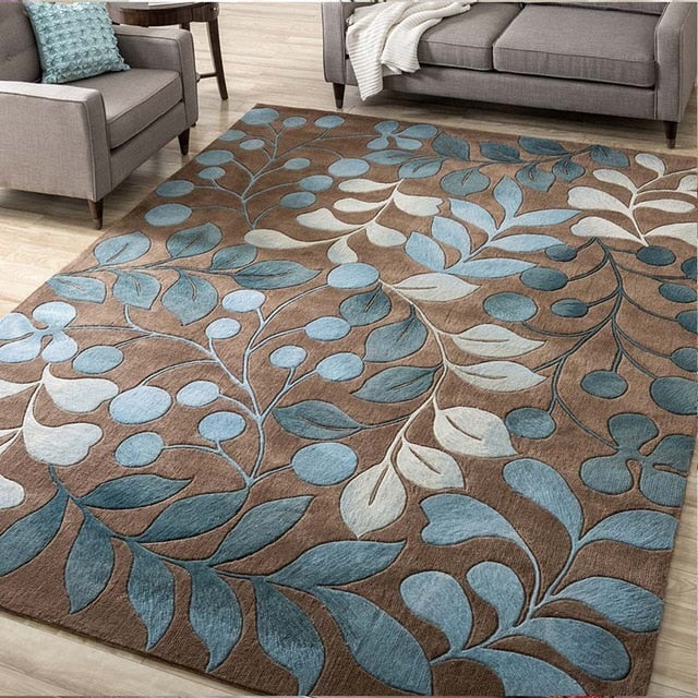 High Quality Abstract Flower Art Carpet For Living Room Bedroom Anti-slip Floor Mat