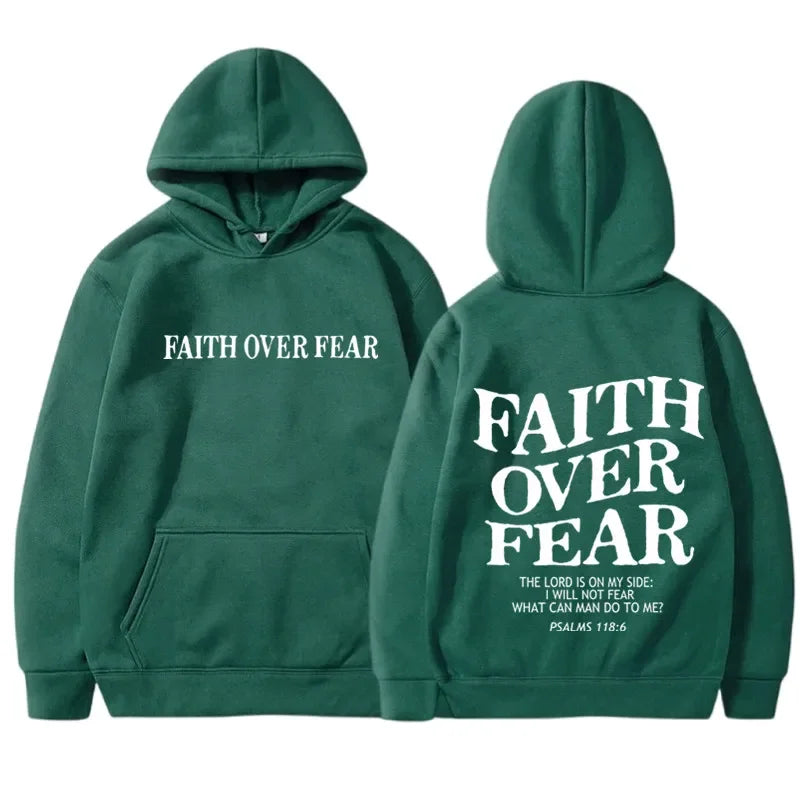 FAITH OVER FEAR Hoodie for Men & Women