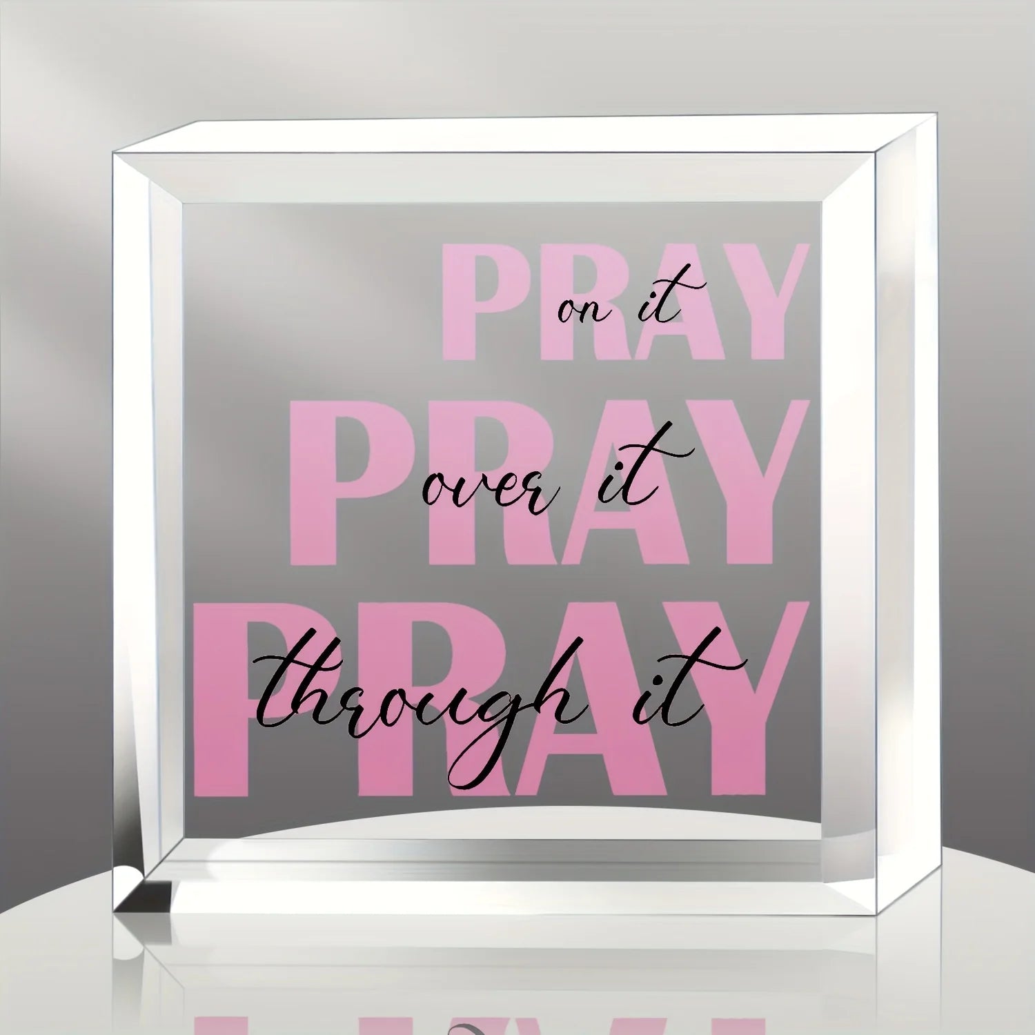 Faith Gift, Inspirational Heart Acrylic Sign