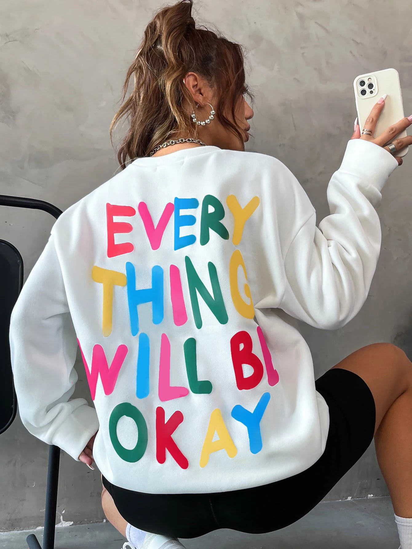 Women's Sweatshirt "Everything Will Be Okay"