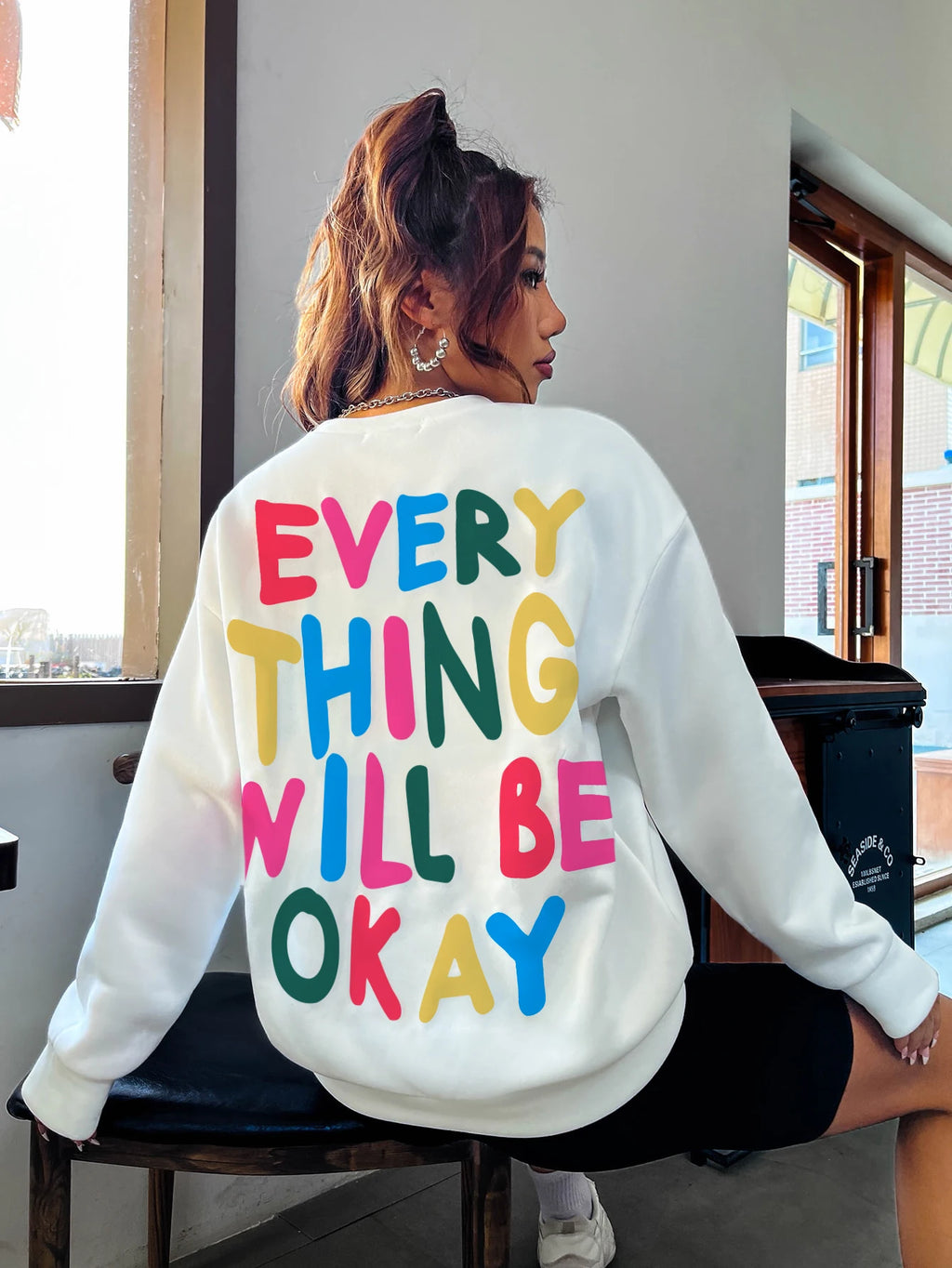 Women's Sweatshirt "Everything Will Be Okay"