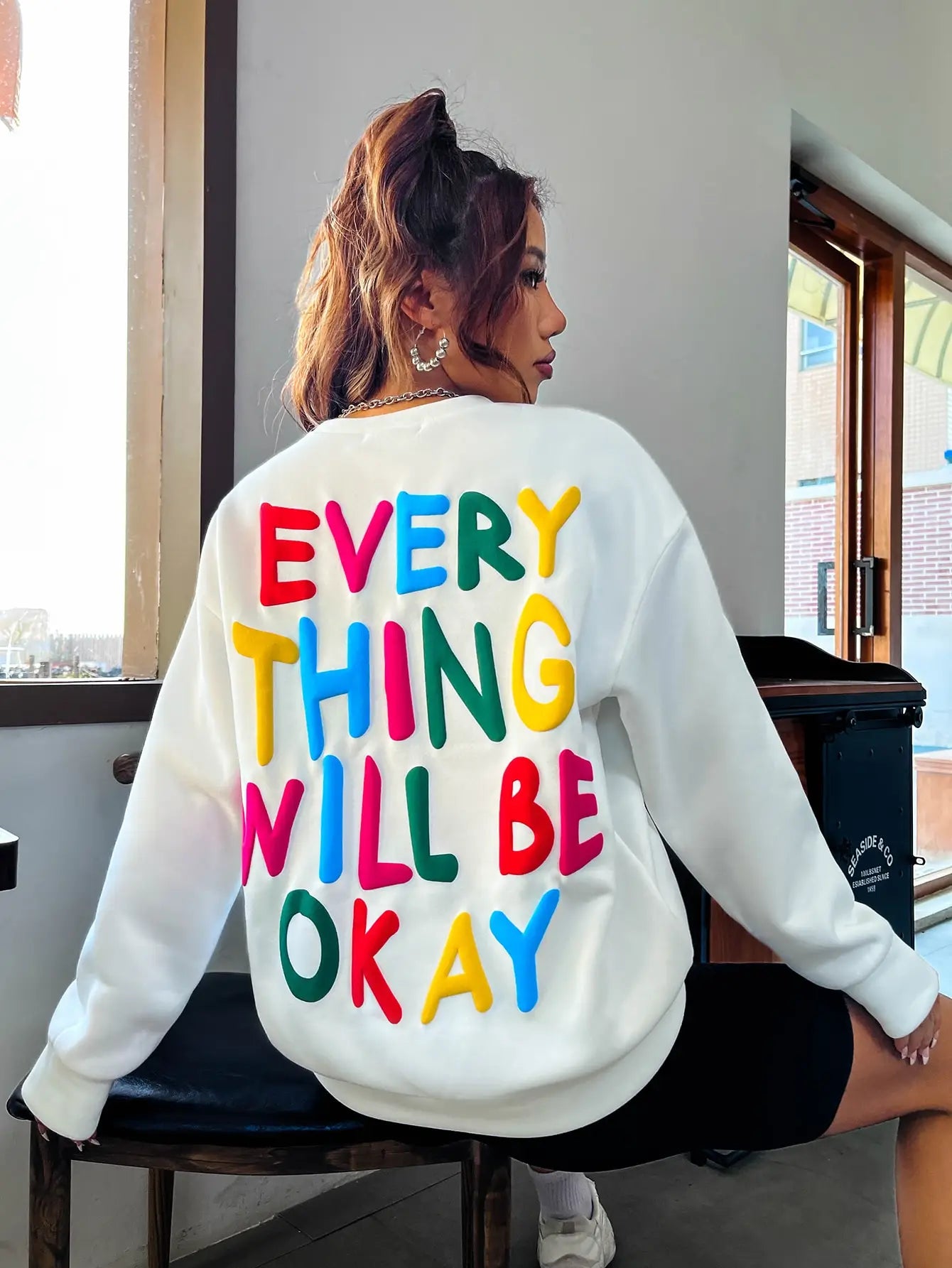 Women's Sweatshirt "Everything Will Be Okay"
