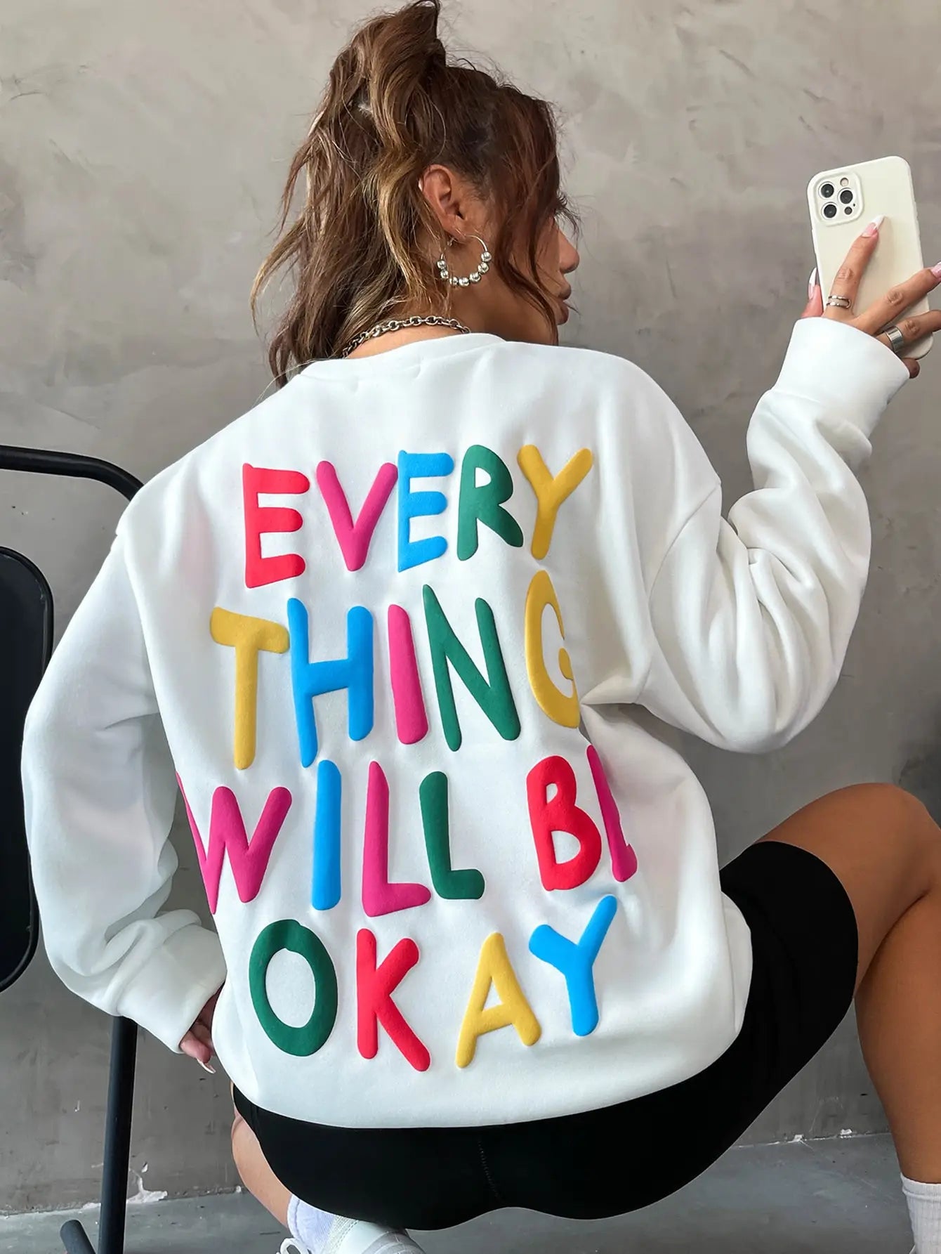 Women's Sweatshirt "Everything Will Be Okay"
