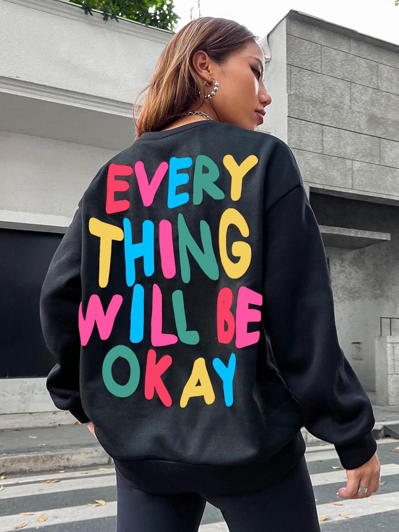 Women's Sweatshirt "Everything Will Be Okay"