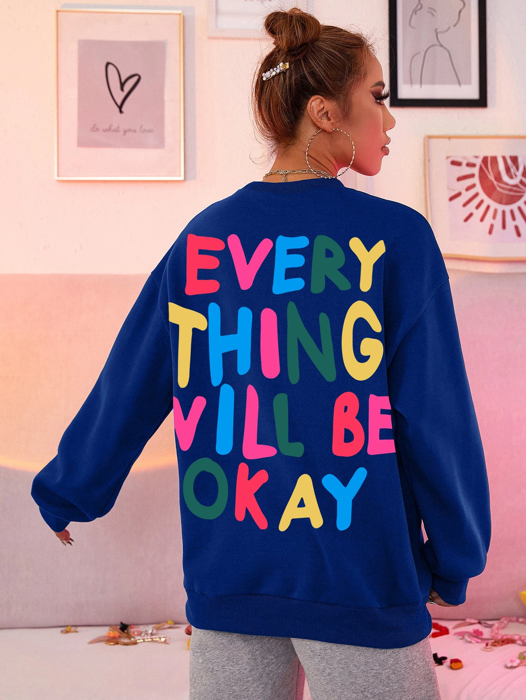 Women's Sweatshirt "Everything Will Be Okay"