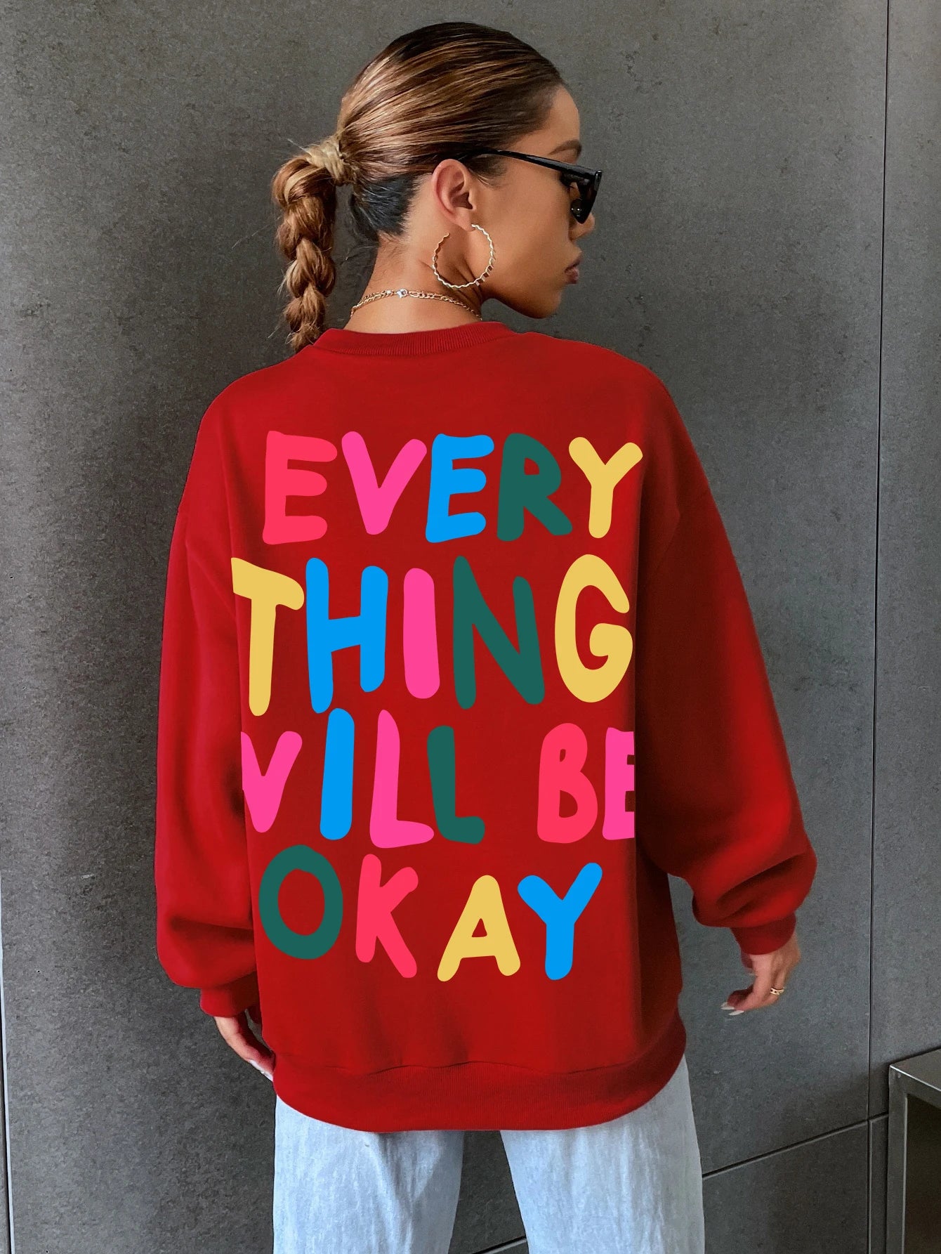 Women's Sweatshirt "Everything Will Be Okay"