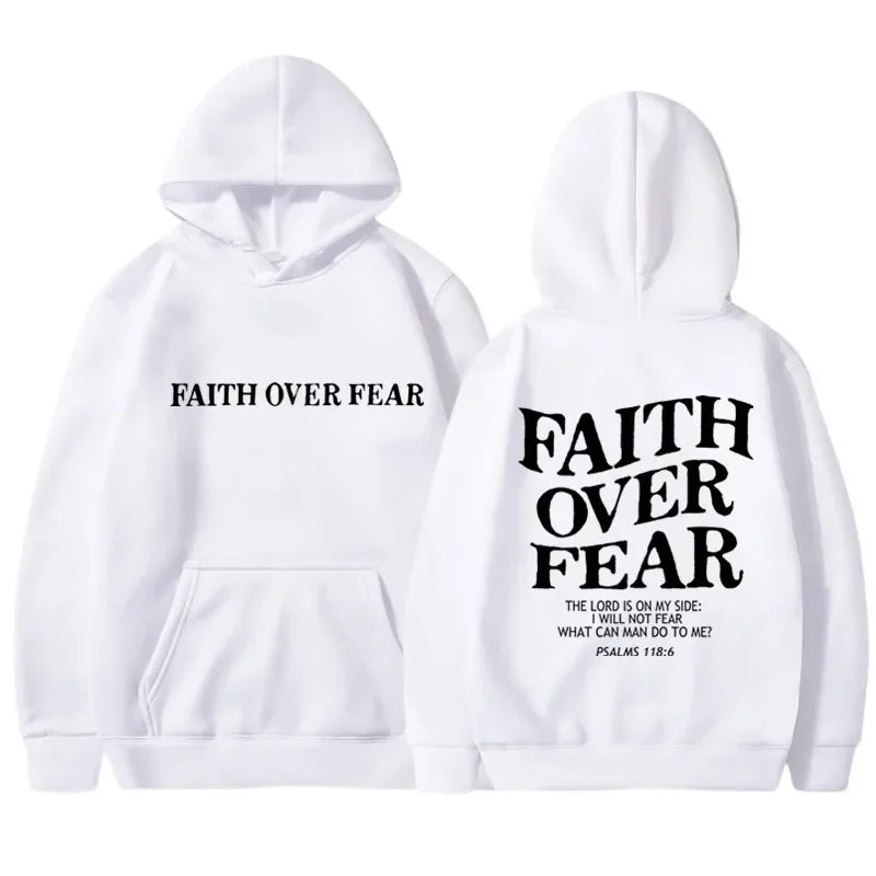 FAITH OVER FEAR Hoodie for Men & Women