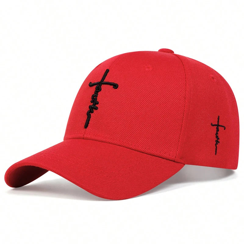 Faith Embroidery Baseball Cap Men Women Cotton Snapback