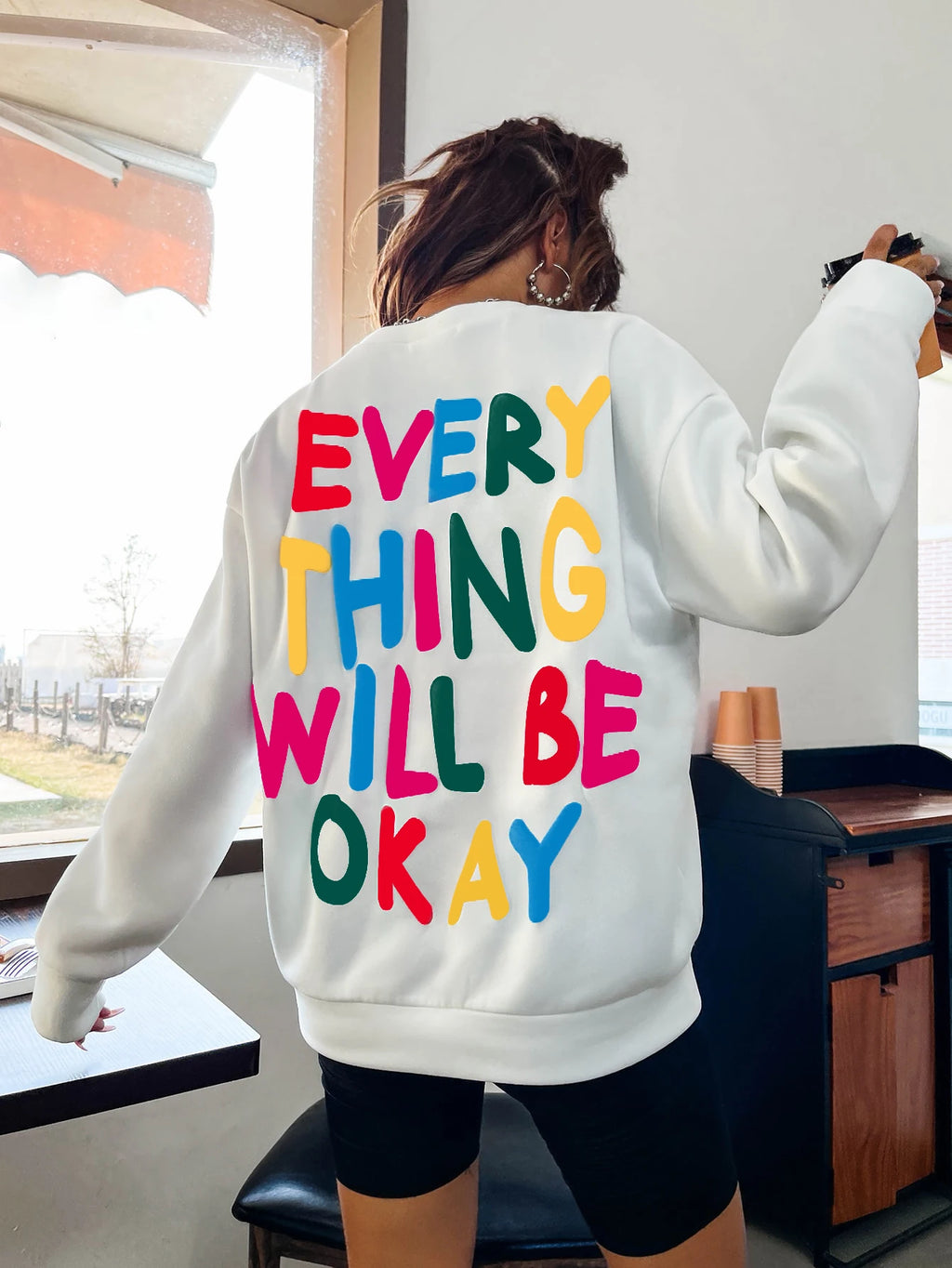 Women's Sweatshirt "Everything Will Be Okay"