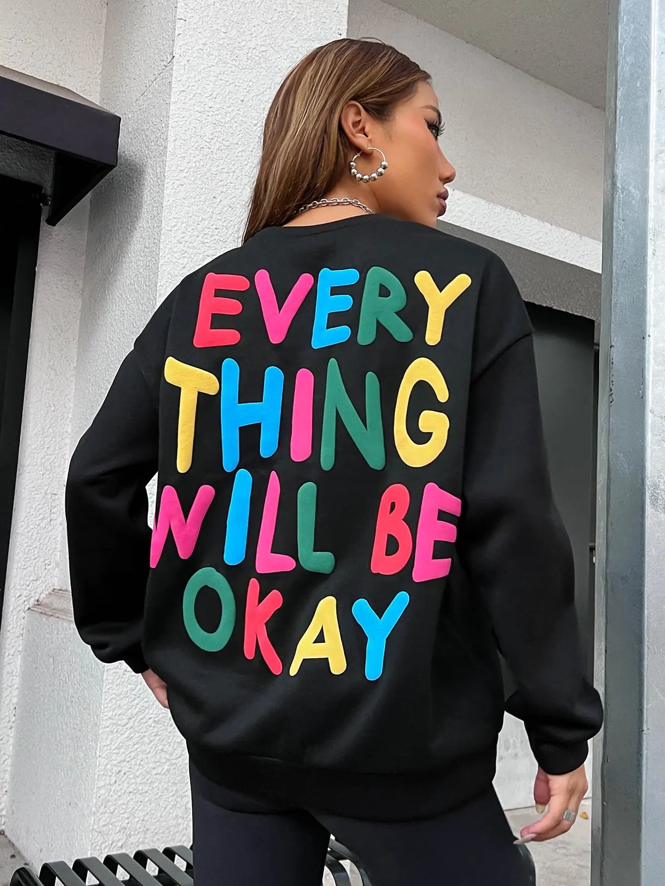 Women's Sweatshirt "Everything Will Be Okay"