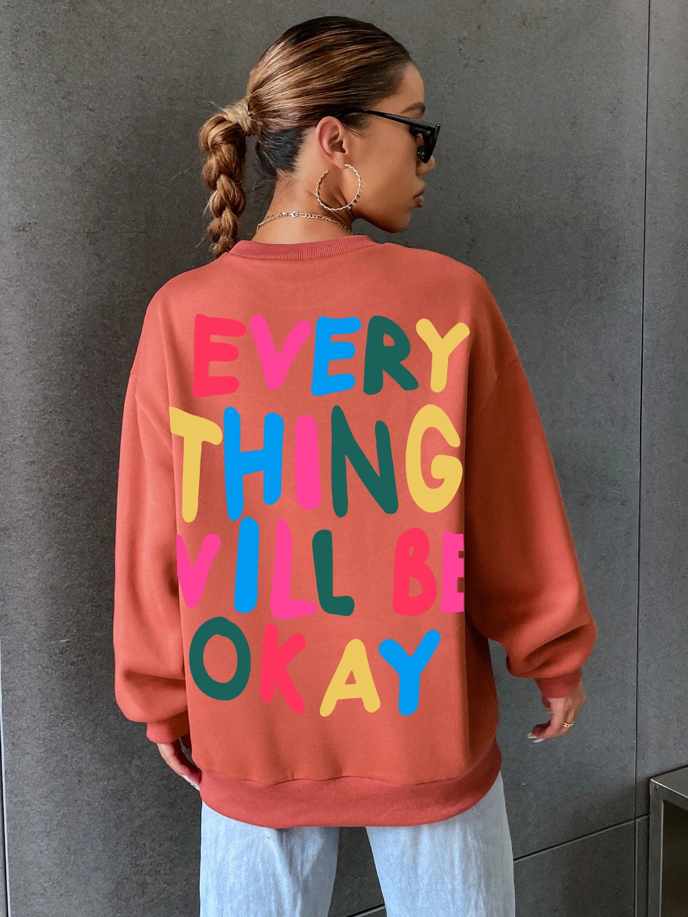 Women's Sweatshirt "Everything Will Be Okay"