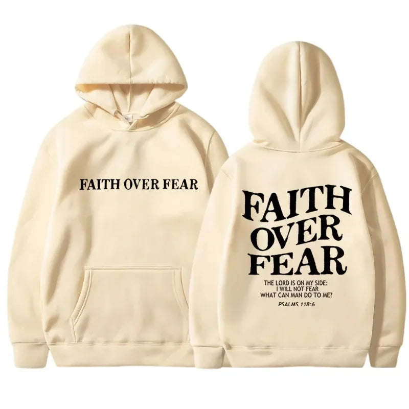 FAITH OVER FEAR Hoodie for Men & Women