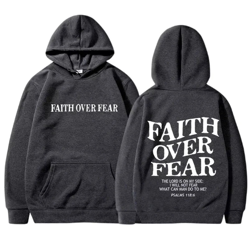 FAITH OVER FEAR Hoodie for Men & Women