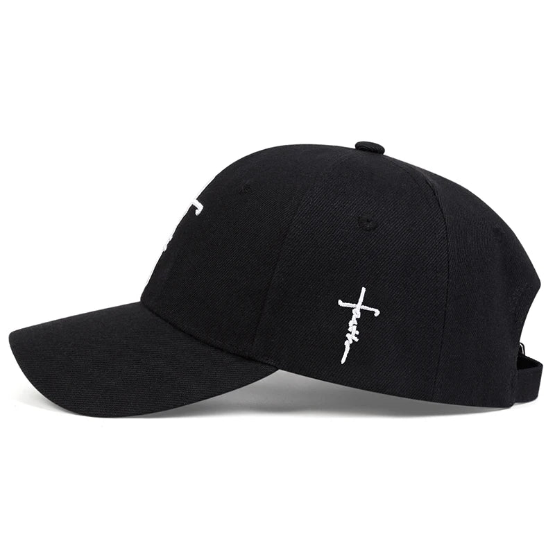Faith Embroidery Baseball Cap Men Women Cotton Snapback