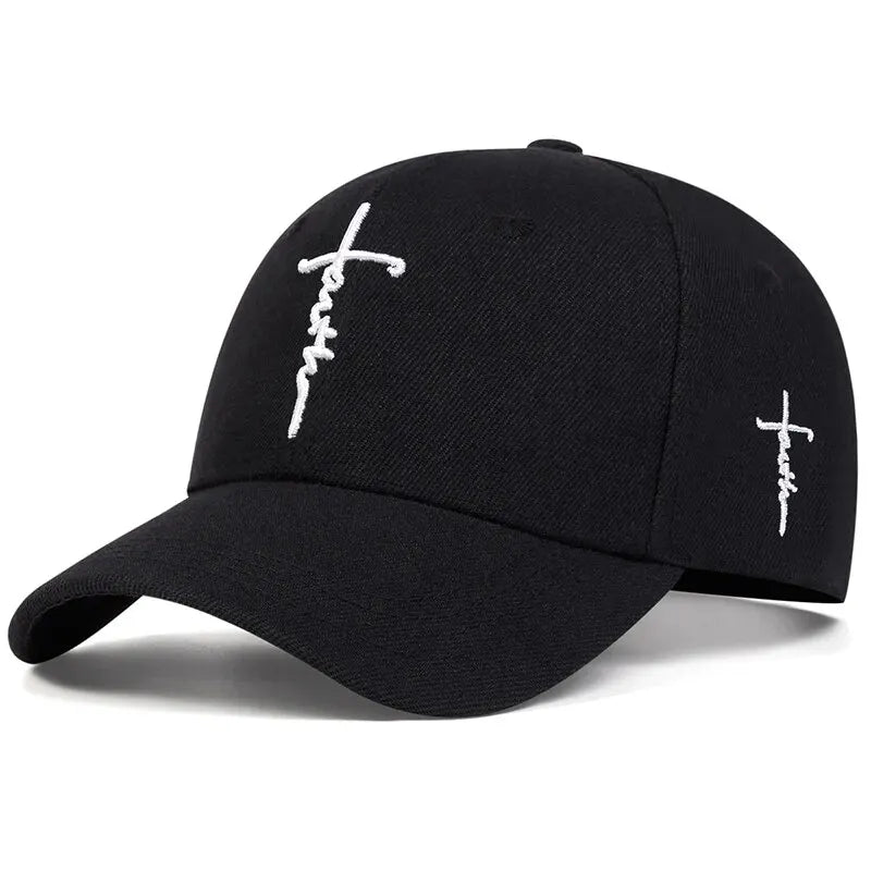Faith Embroidery Baseball Cap Men Women Cotton Snapback