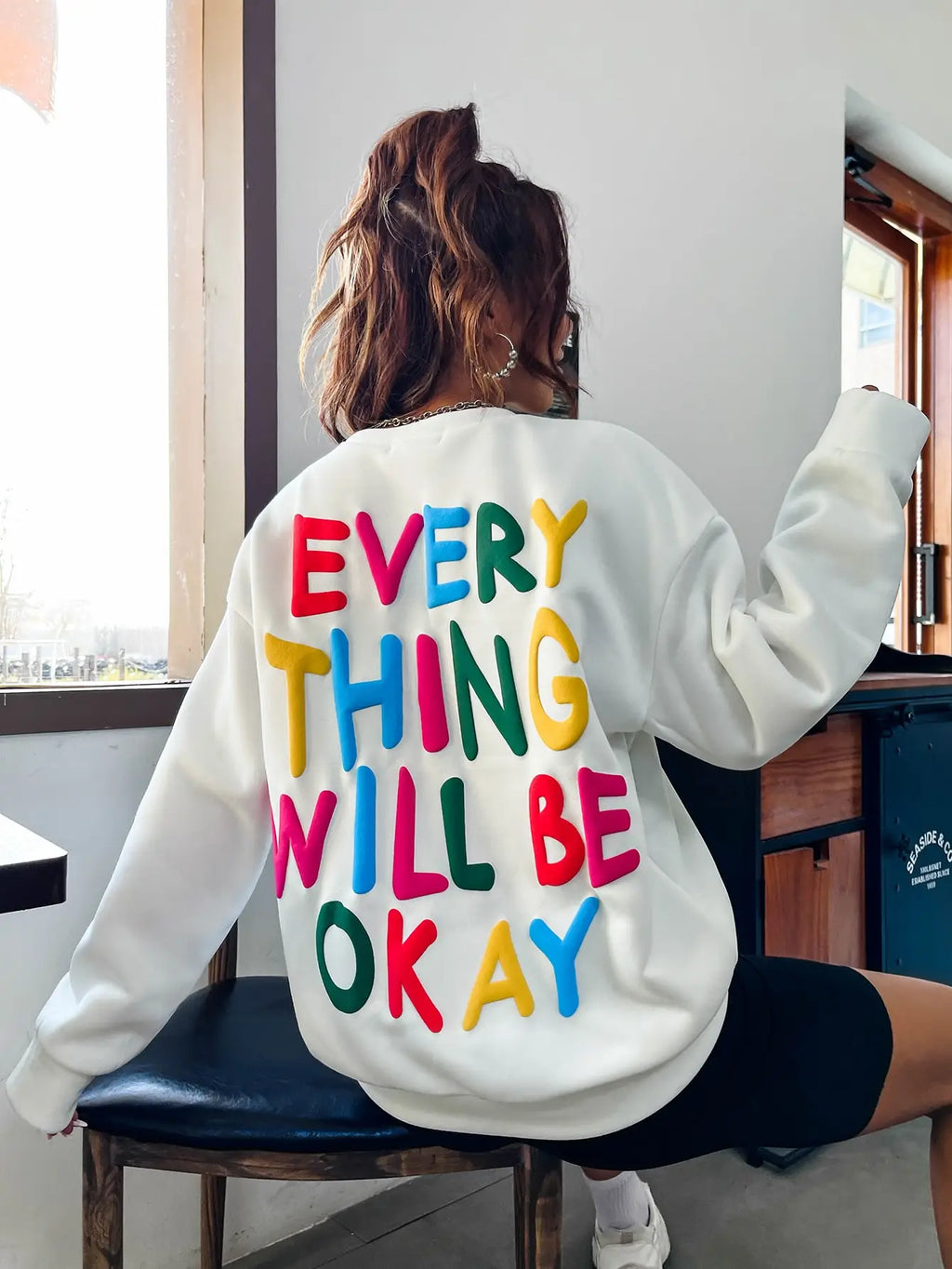 Women's Sweatshirt "Everything Will Be Okay"