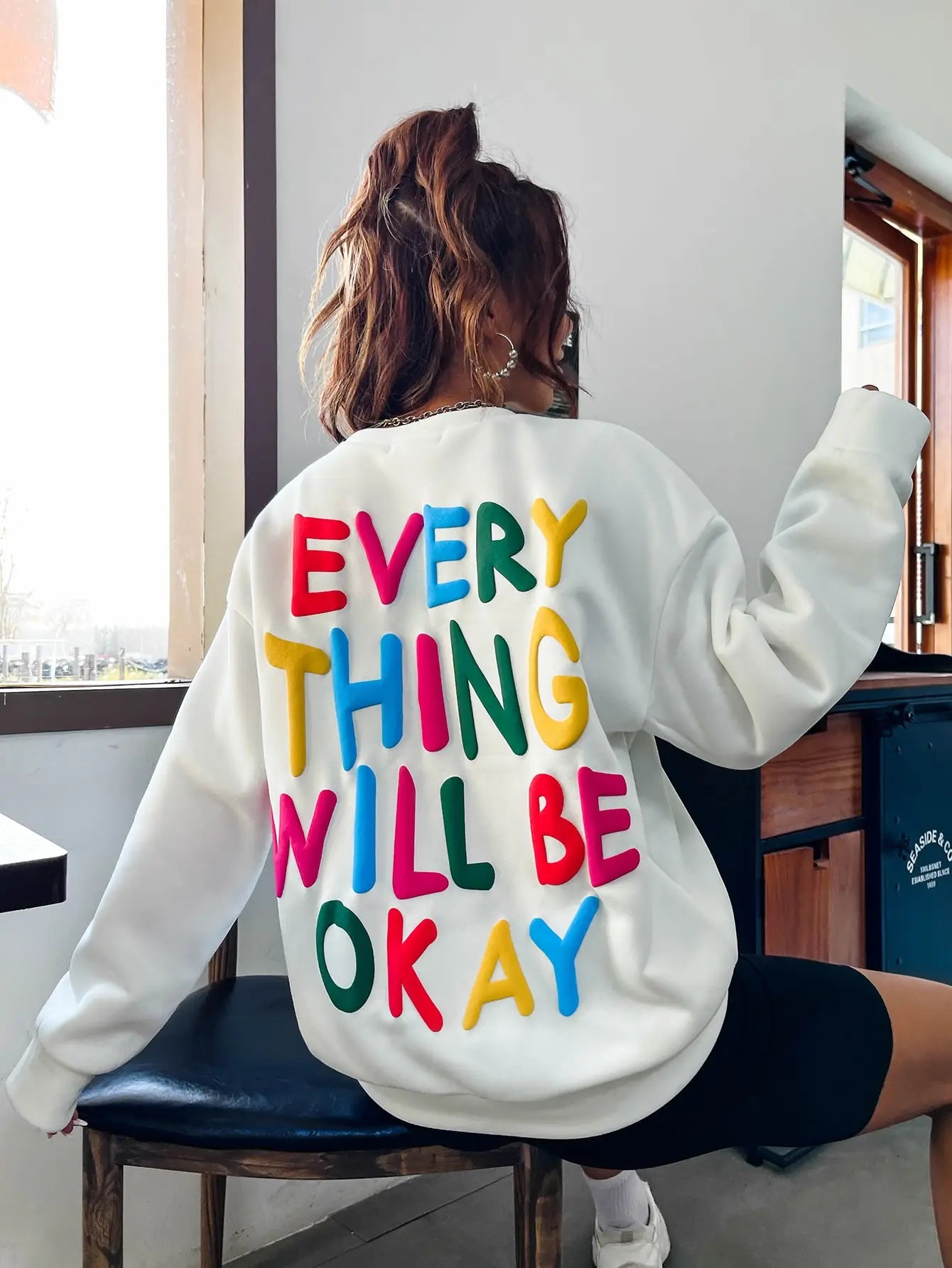 Women's Sweatshirt "Everything Will Be Okay"