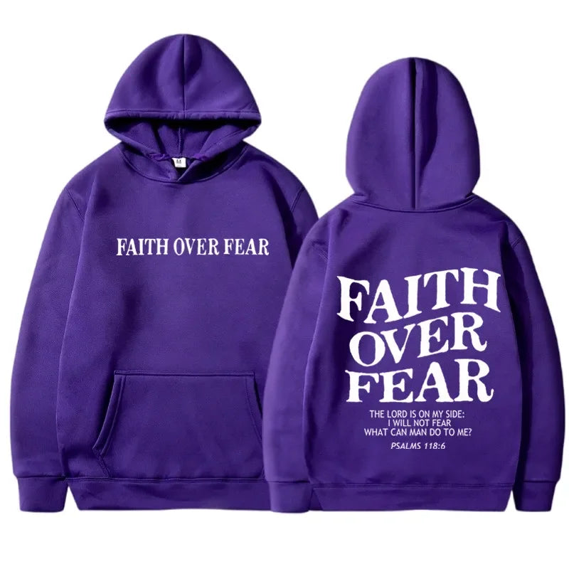 FAITH OVER FEAR Hoodie for Men & Women