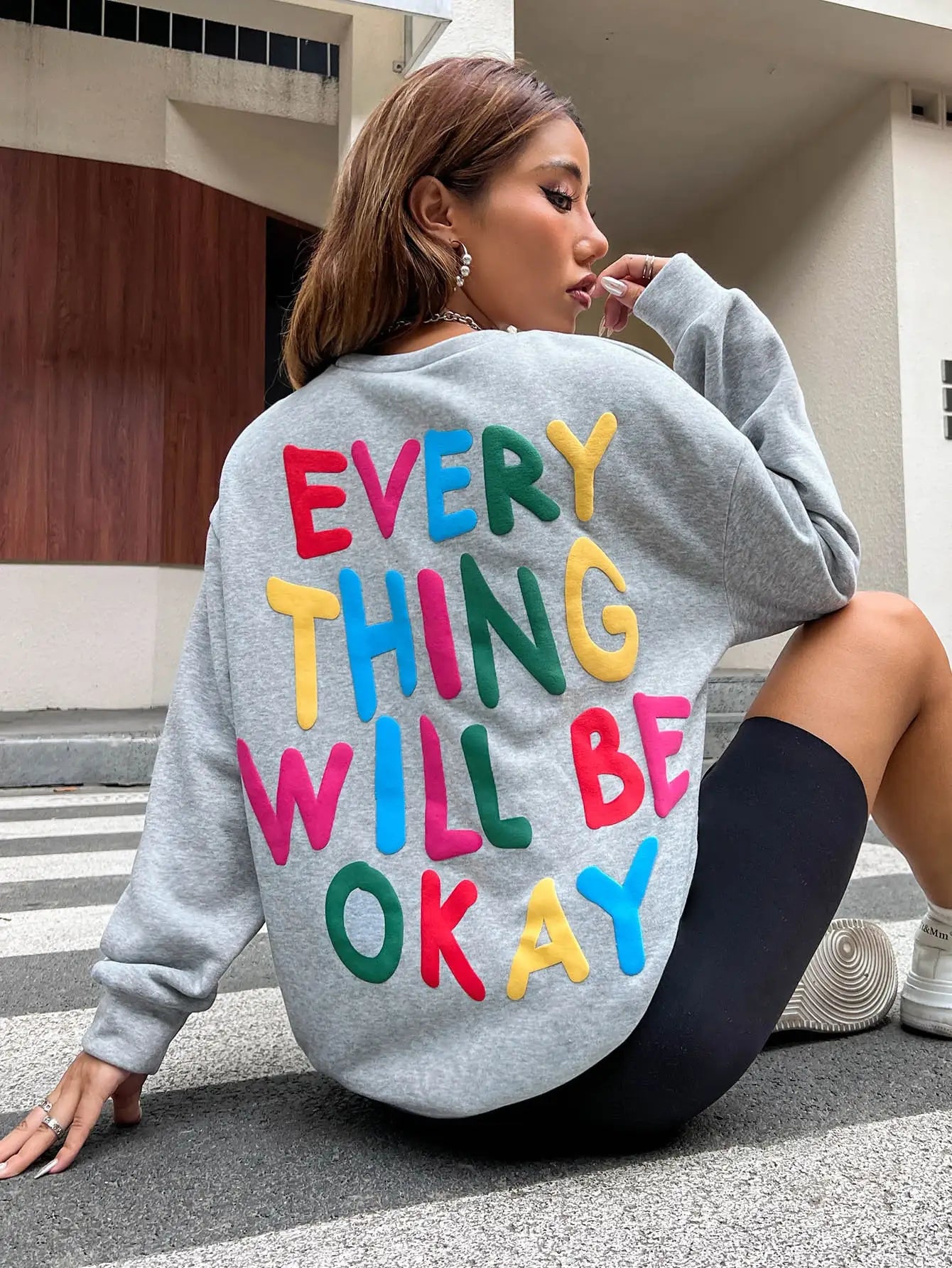 Women's Sweatshirt "Everything Will Be Okay"