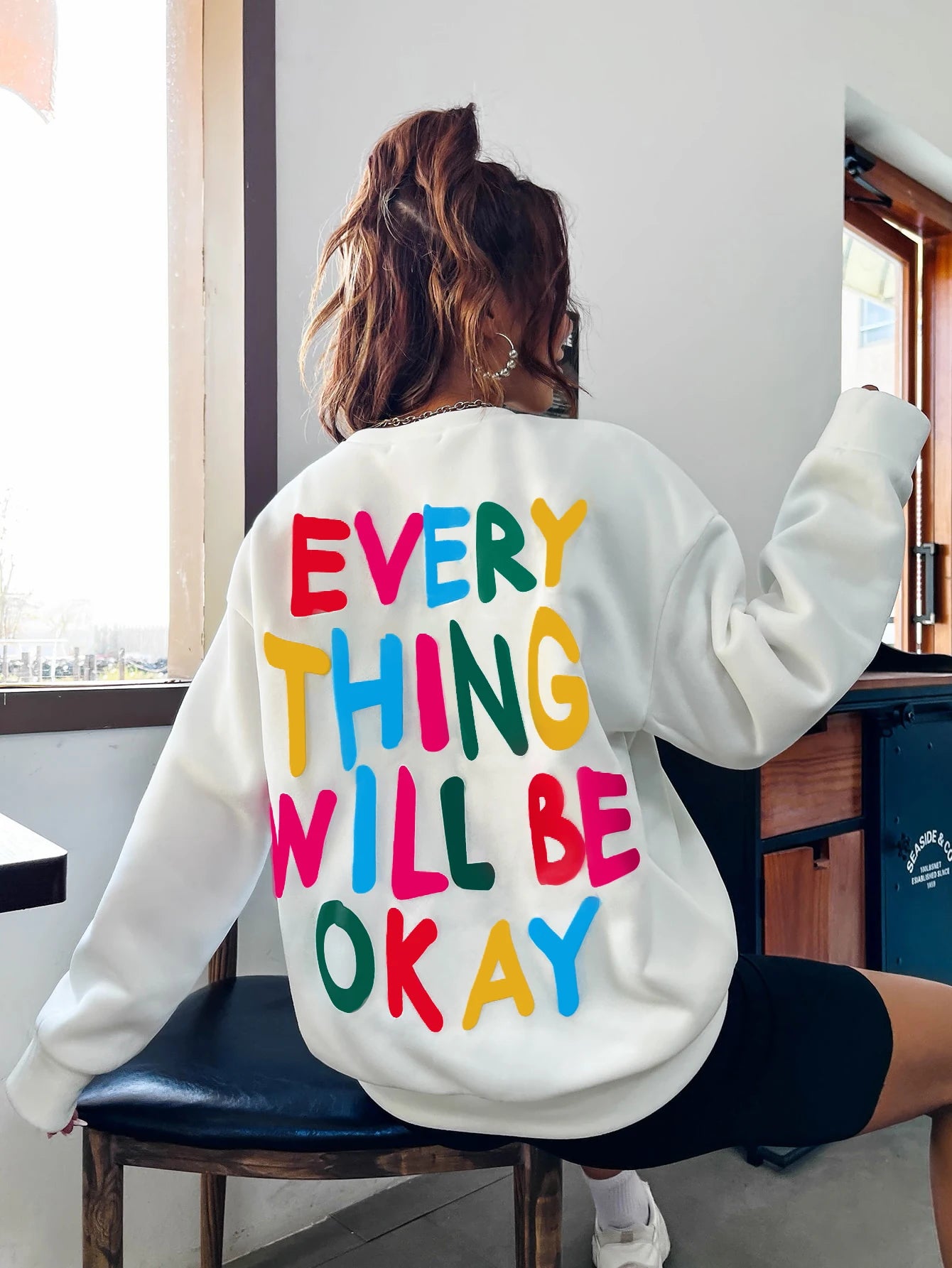 Women's Sweatshirt "Everything Will Be Okay"