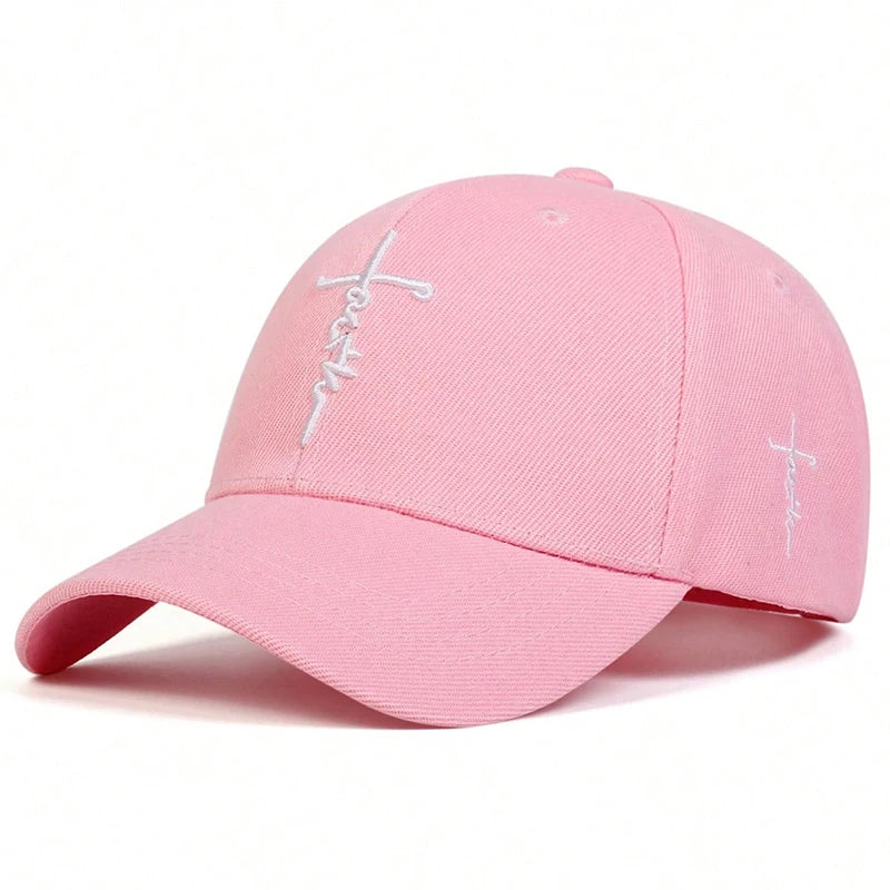 Faith Embroidery Baseball Cap Men Women Cotton Snapback