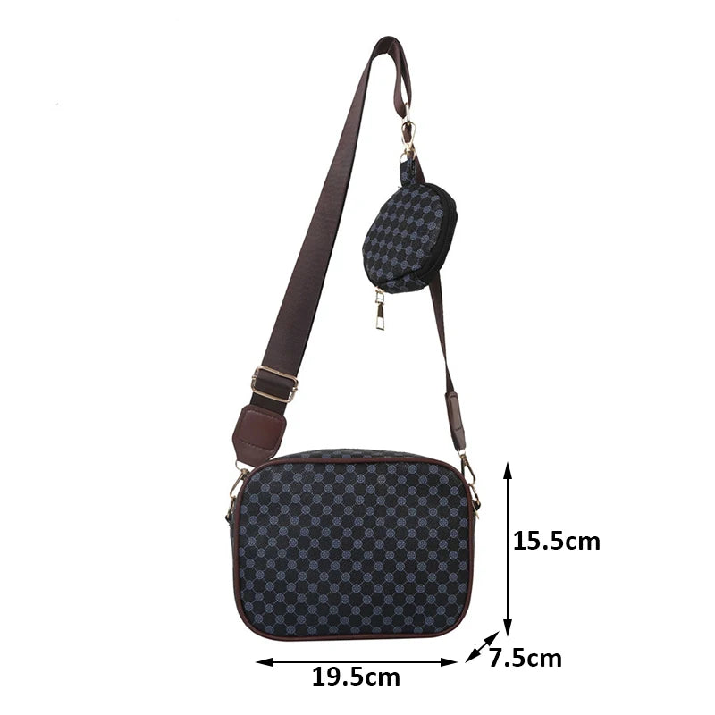 Crossbody Vintage Fashion Handle Handbag Women Solid Soft PU Leather