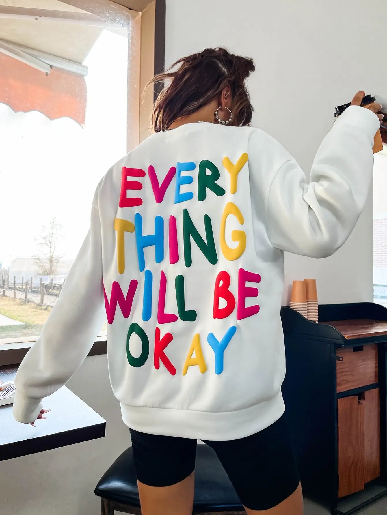 Women's Sweatshirt "Everything Will Be Okay"