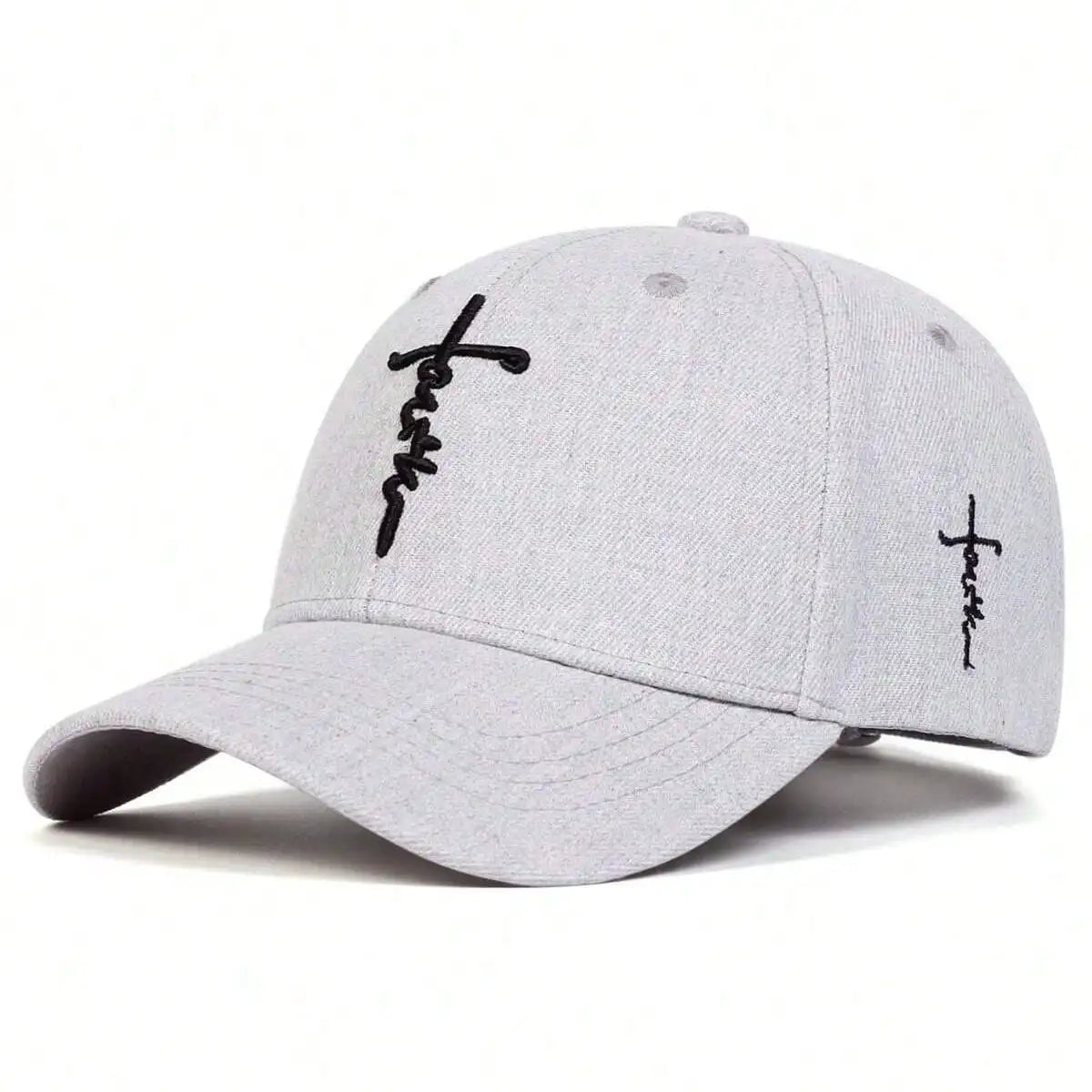 Faith Embroidery Baseball Cap Men Women Cotton Snapback