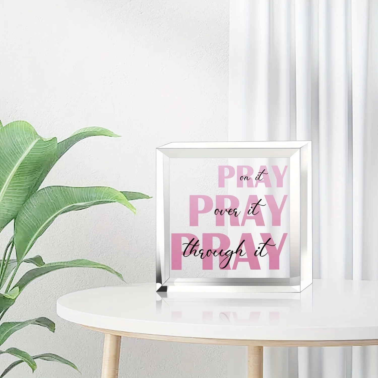 Faith Gift, Inspirational Heart Acrylic Sign